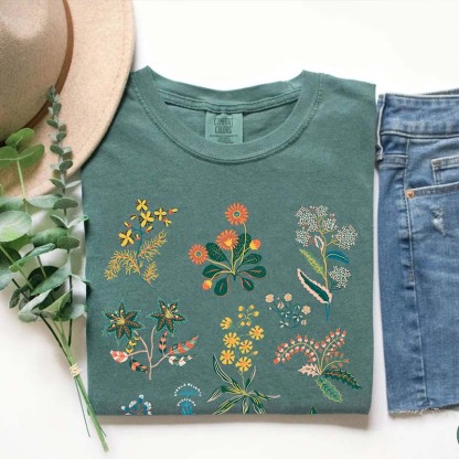 Best Friend Gift Wildflower T-Shirt-carlalin