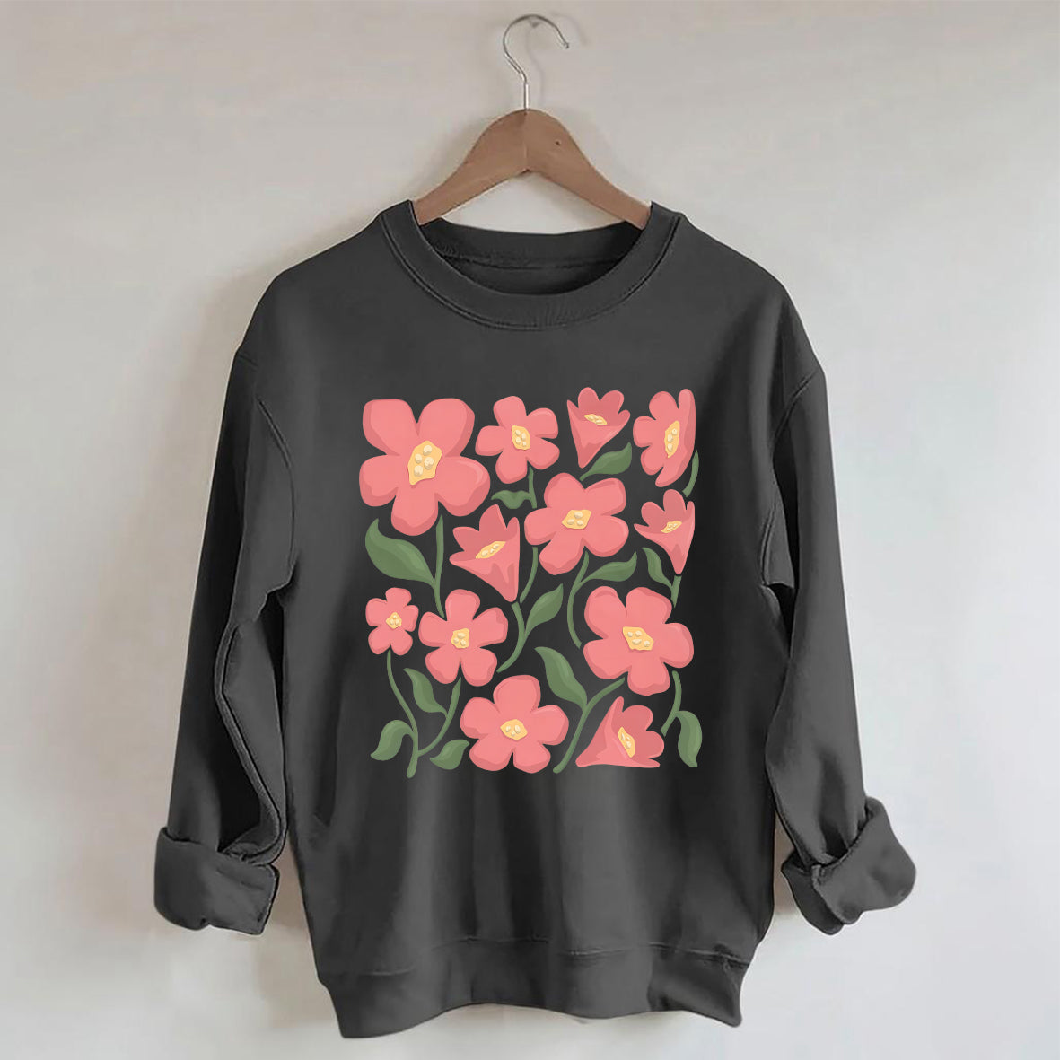 Pink Flower Market Honolulu Sweatshirt-carlalin