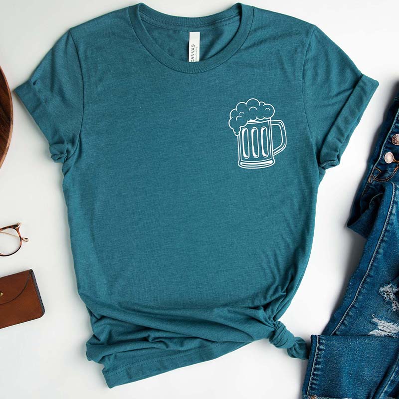 Drinking Beer T-Shirt-carlalin