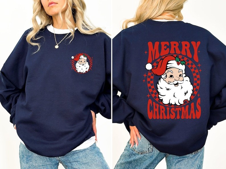 Retro Santa Checkered