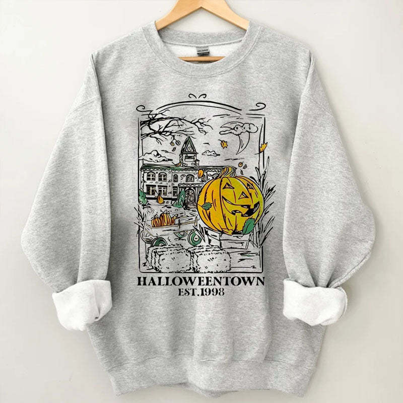 Halloweentown Est 1998 Crewneck Sweatshirt-carlalin