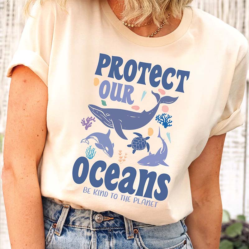 Protect Our Oceans  Women's  T-Shirt-carlalin