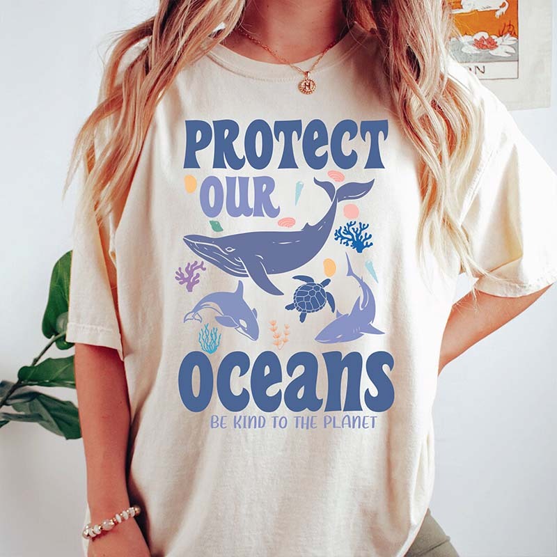 Protect Our Oceans  Women's  T-Shirt-carlalin