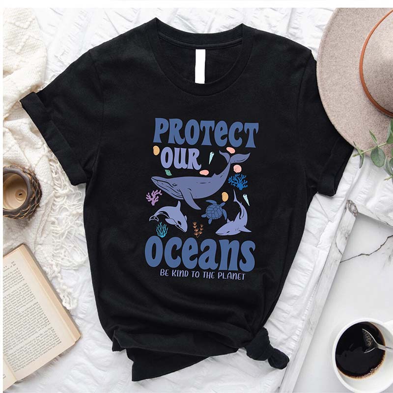 Protect Our Oceans  Women's  T-Shirt-carlalin