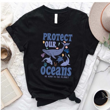Protect Our Oceans  Women's  T-Shirt-carlalin