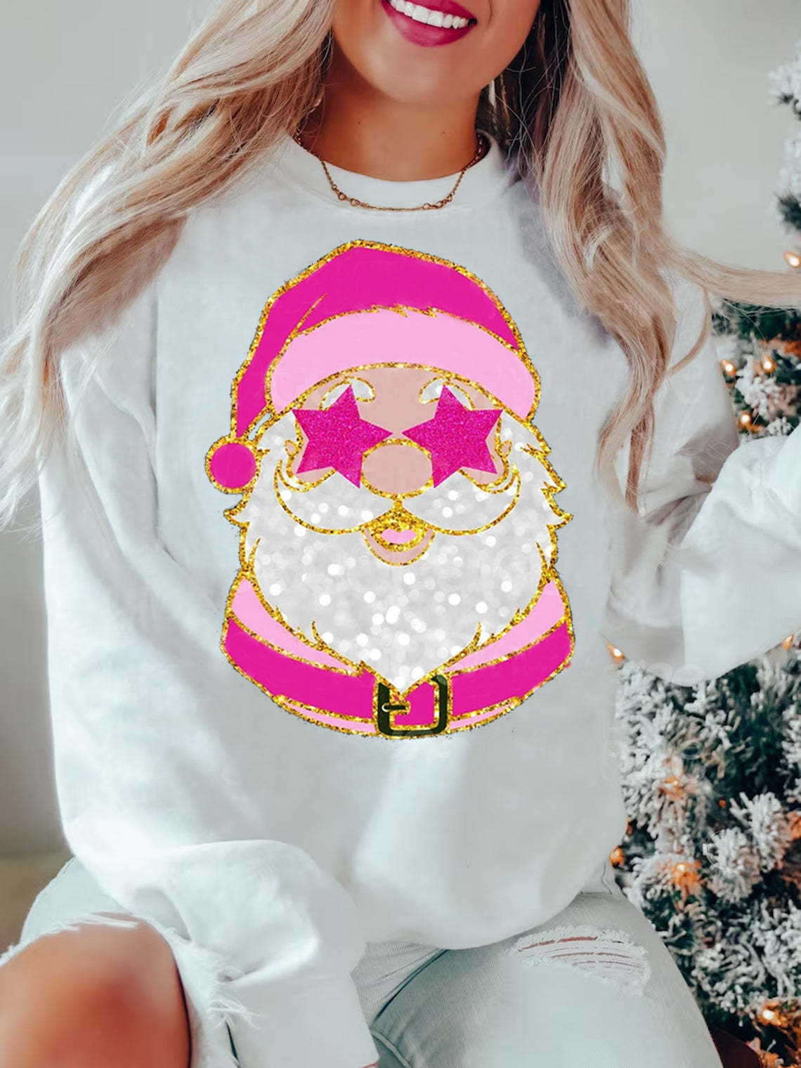 Christmas sequined sweatshirts