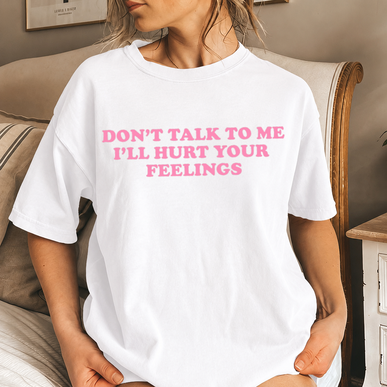 "Don't Talk To Me" Aesthetic Slogan Print Tee  | Sassy Slogan Statement T-Shirt