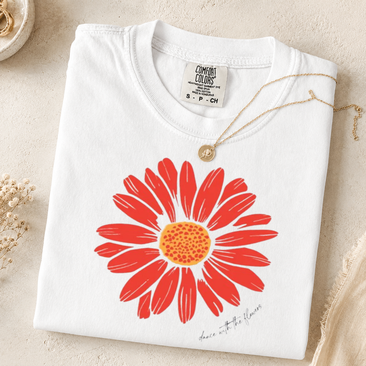 Daisy Flower Sweatshirt, Boho Floral Crewneck, Nature Lover Gift