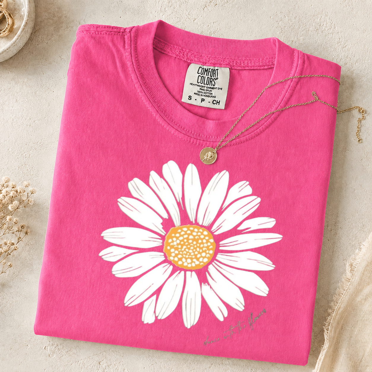 Daisy Flower Sweatshirt, Boho Floral Crewneck, Nature Lover Gift
