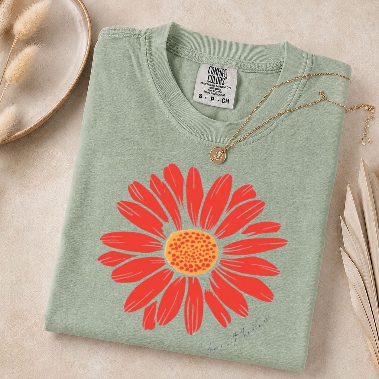 Daisy Flower Sweatshirt, Boho Floral Crewneck, Nature Lover Gift