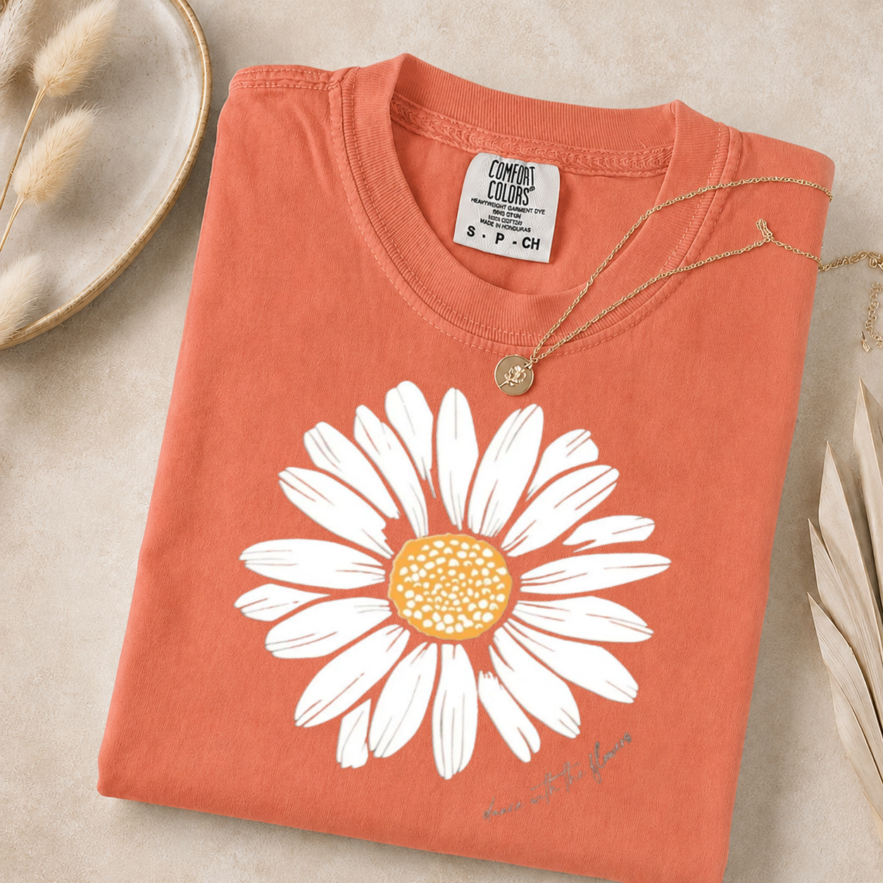Daisy Flower Sweatshirt, Boho Floral Crewneck, Nature Lover Gift
