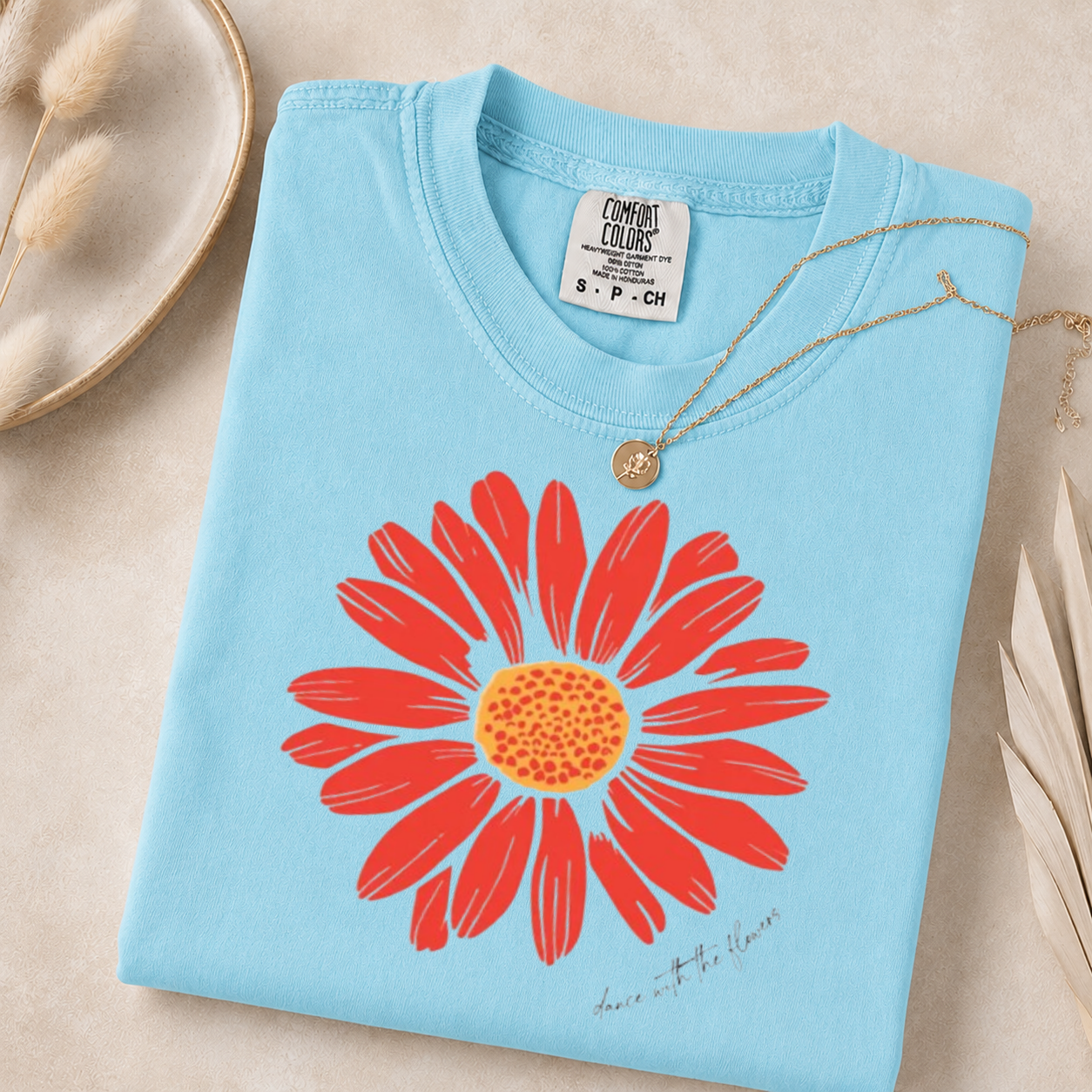 Daisy Flower Sweatshirt, Boho Floral Crewneck, Nature Lover Gift