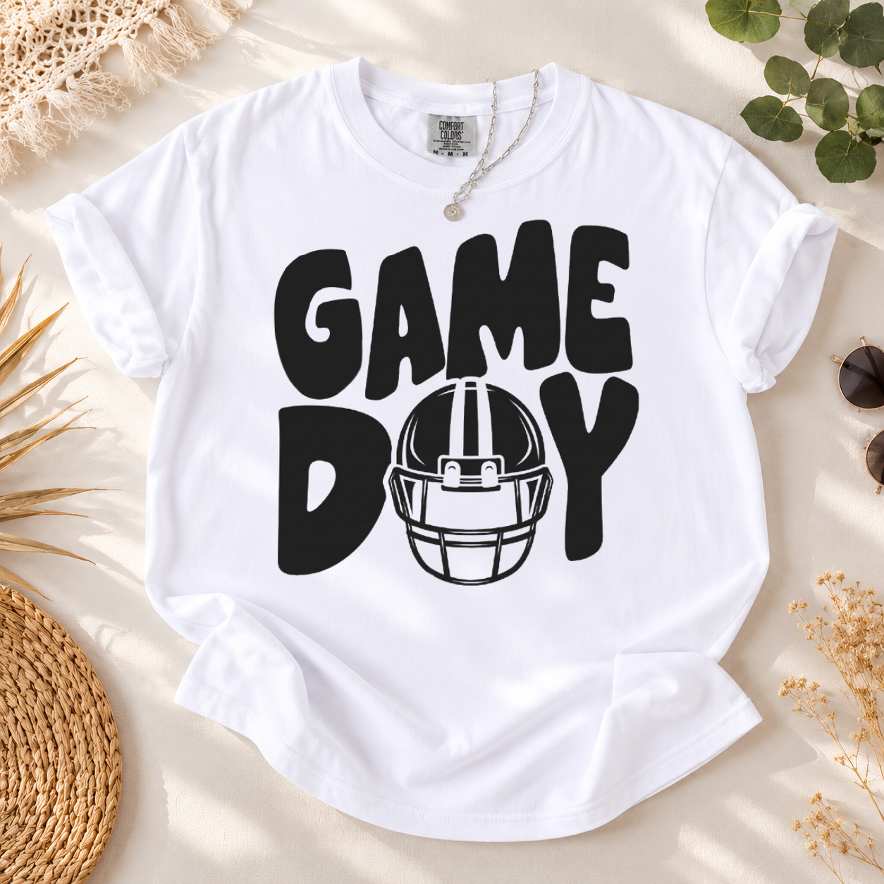 Game Day Shirt, Football Shirt, Football School Spirit Tshirt, Football Helmet, Football Mom Shirt, Sports Mom, Football Comfort Colors