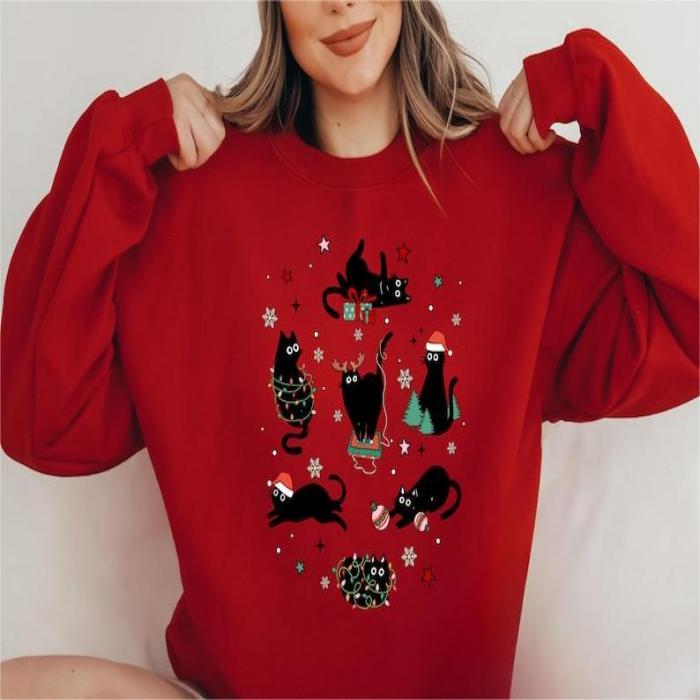 Cat Lover Gift Sweatshirt-carlalin