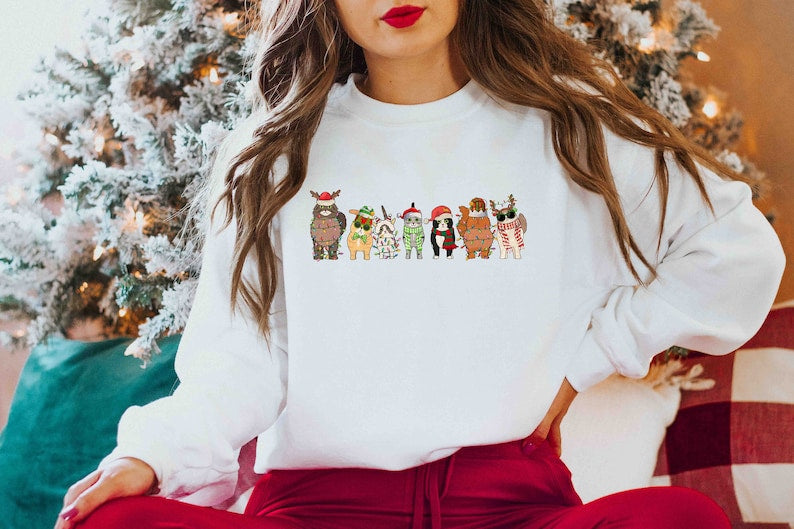 Cute Cats Christmas Sweatshirt-carlalin