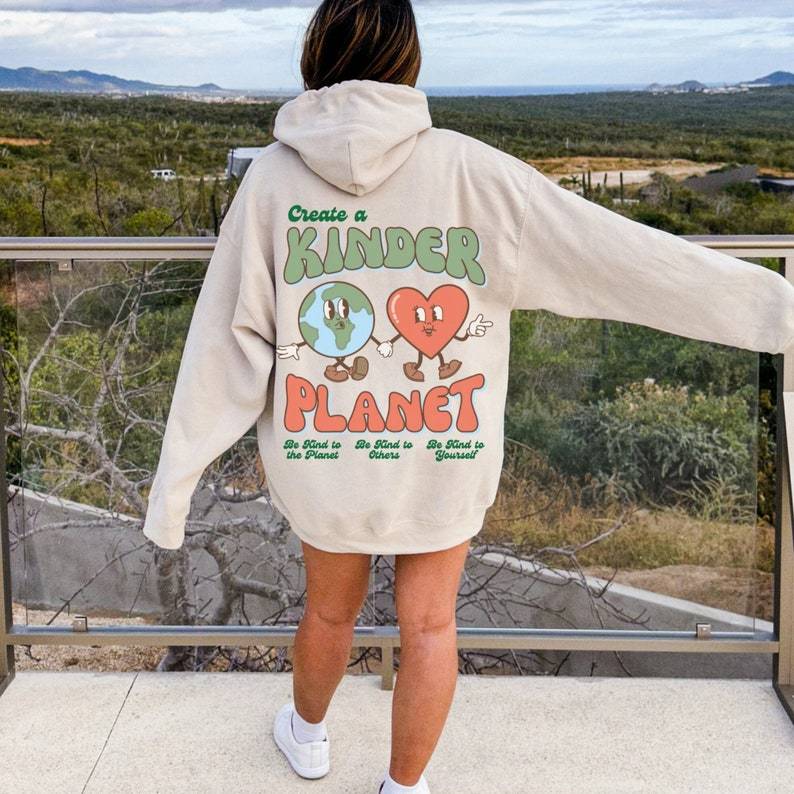 Create A Kinder Planet Hoodie-carlalin