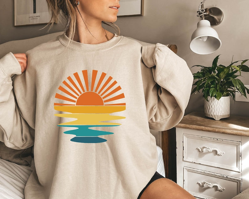 Retro Sunset Sweatshirt-carlalin