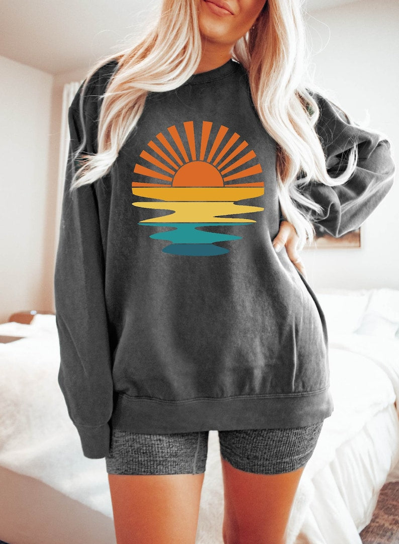 Retro Sunset Sweatshirt-carlalin