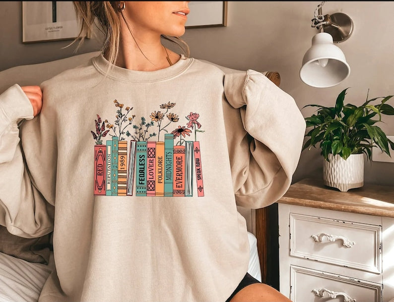 Albums As Books Sweatshirt-carlalin