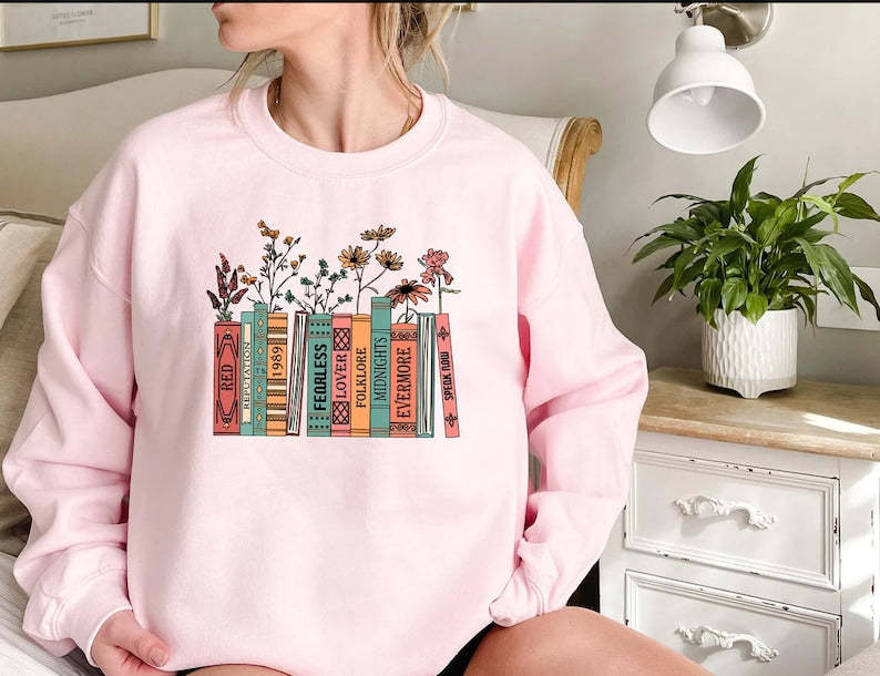 Albums As Books Sweatshirt-carlalin