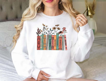 Albums As Books Sweatshirt-carlalin
