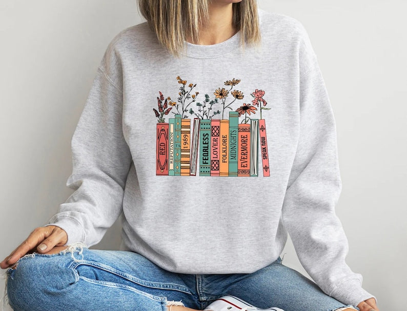 Albums As Books Sweatshirt-carlalin