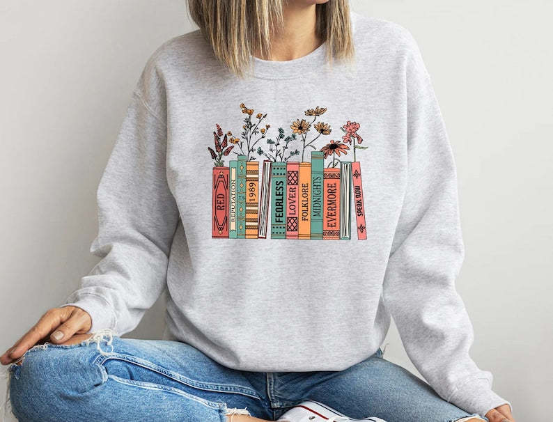 Albums As Books Sweatshirt-carlalin