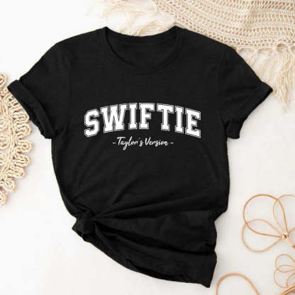 Swiftie Taylors Version Letter Print T-shirt-carlalin