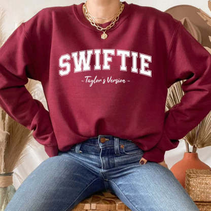 TS LETTER PRINT SWEATSHIRT-carlalin