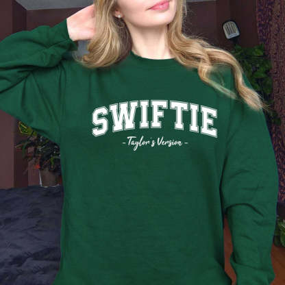 TS LETTER PRINT SWEATSHIRT-carlalin