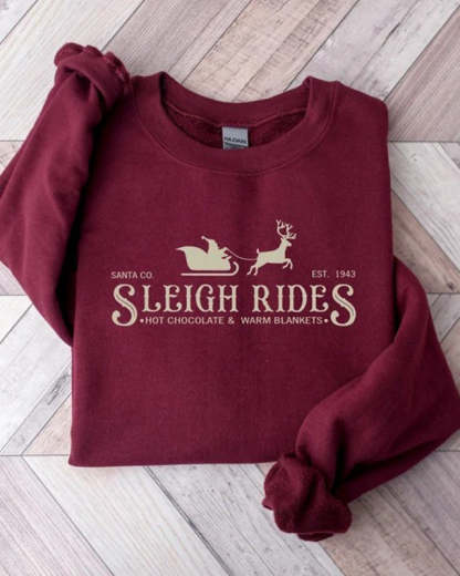 Sleight Rides Sweater, Christmas Vacation Sweatshirt-carlalin
