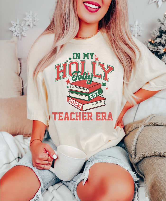In My Holly Jolly Trendy Christmas T-shirt-carlalin