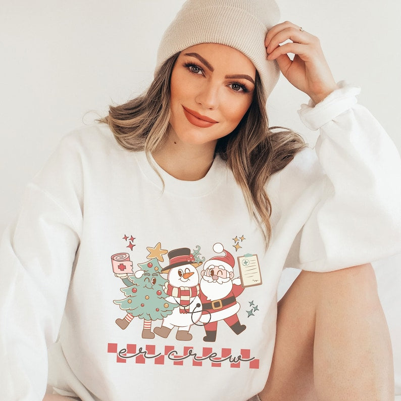 Christmas ER Nurse Sweatshirt-carlalin