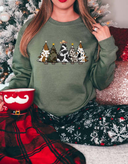 Country Christmas Sweatshirt-carlalin