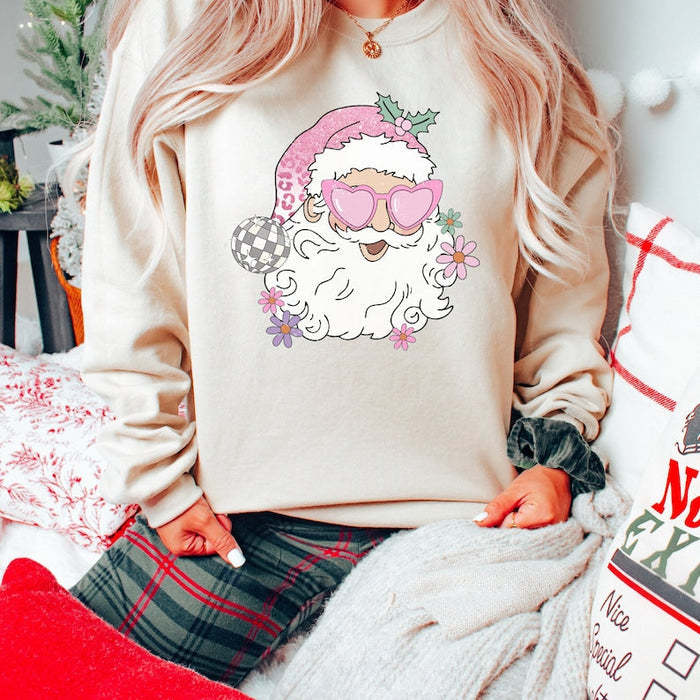 Disco Santa Sweatshirt-carlalin