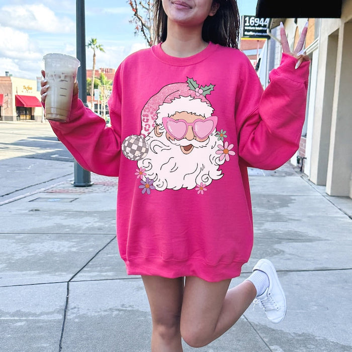 Disco Santa Sweatshirt-carlalin