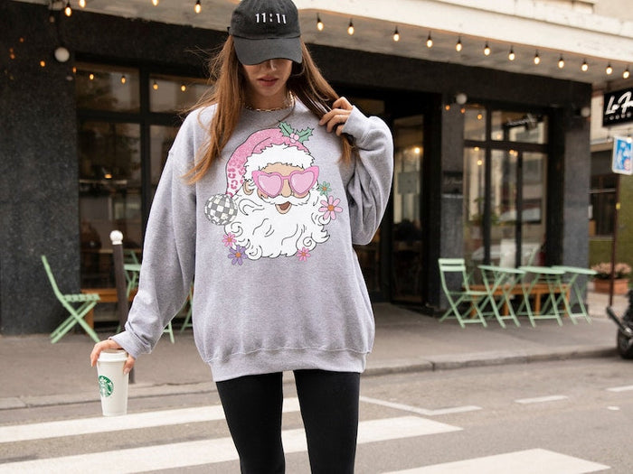 Disco Santa Sweatshirt-carlalin