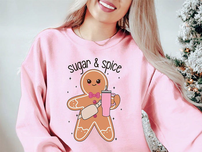 Cute Christmas Boujee Gingerbread Sweatshirt-carlalin