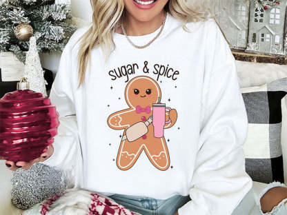 Cute Christmas Boujee Gingerbread Sweatshirt-carlalin