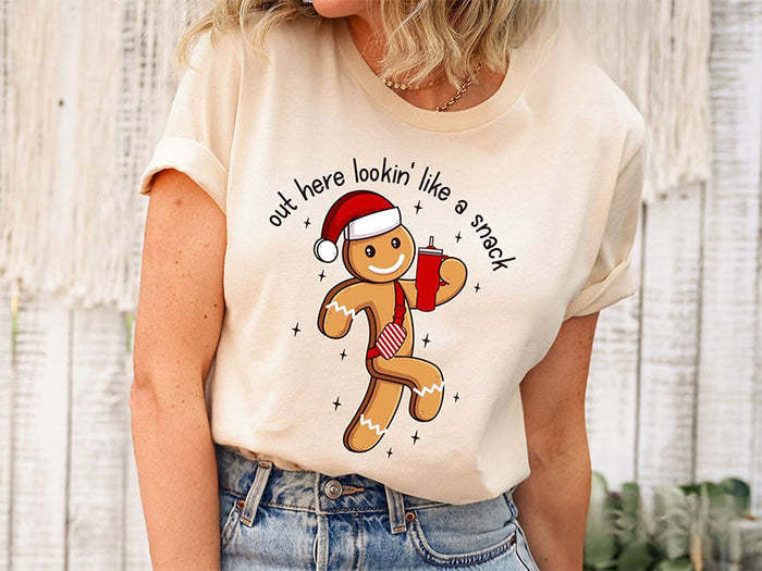 Looking Like A Snack Christmas T-shirt-carlalin