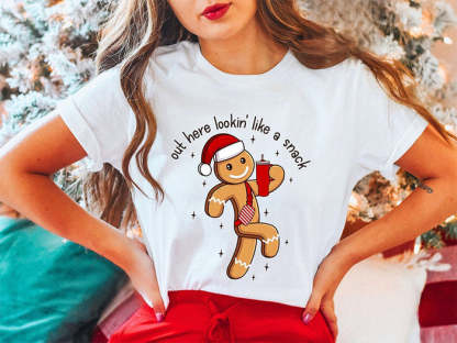 Looking Like A Snack Christmas T-shirt-carlalin