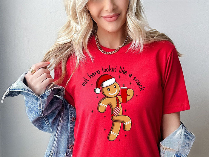 Looking Like A Snack Christmas T-shirt-carlalin