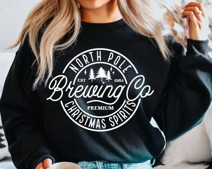 North Pole Brewing Co Merry Christmas Sweatshirt-carlalin