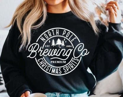 North Pole Brewing Co Merry Christmas Sweatshirt-carlalin