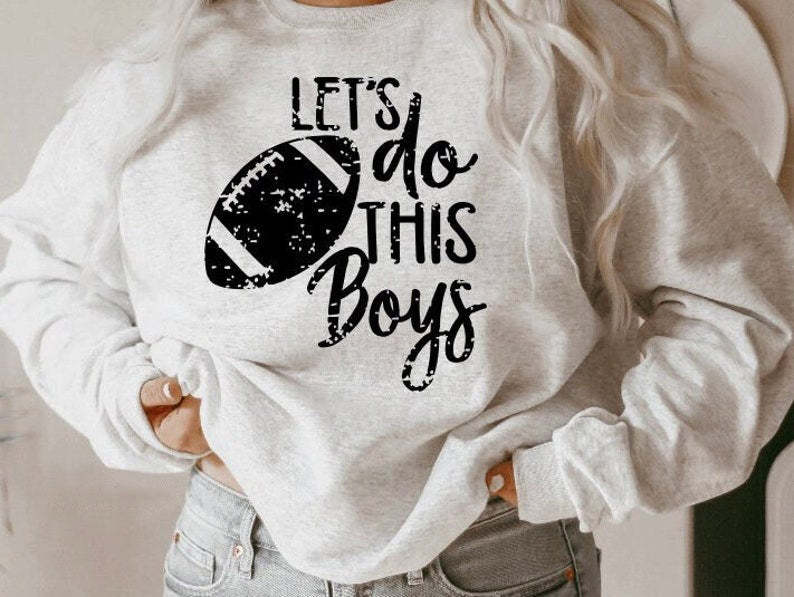 Lets Do This Boys Football Sweatshirt-carlalin