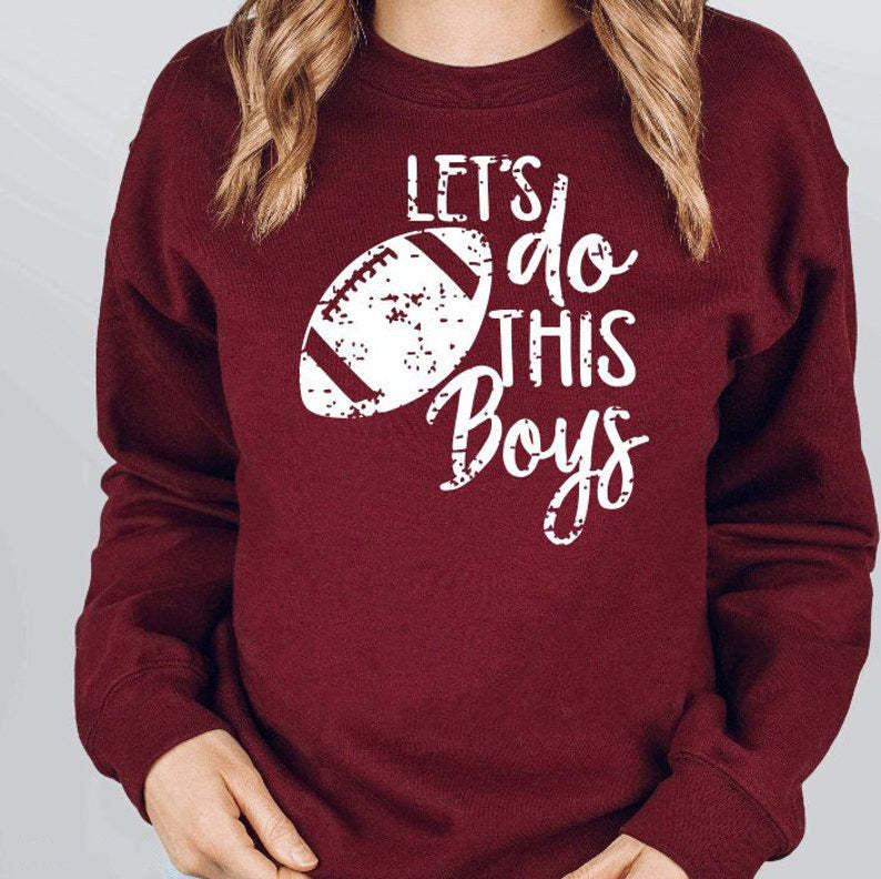 Lets Do This Boys Football Sweatshirt-carlalin