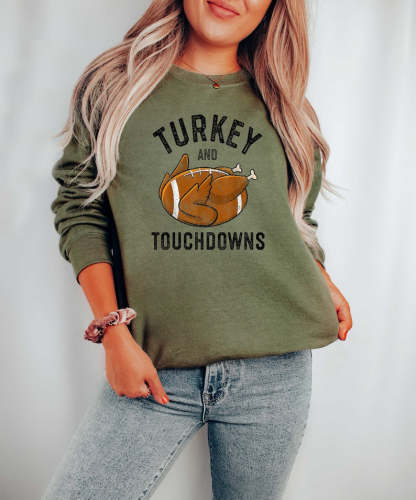 Turkey and Touchdowns Sweatshirt-carlalin
