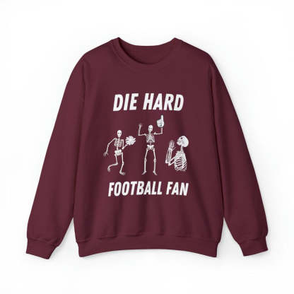 Dancing Skeleton Football Season Sweatshirt-carlalin