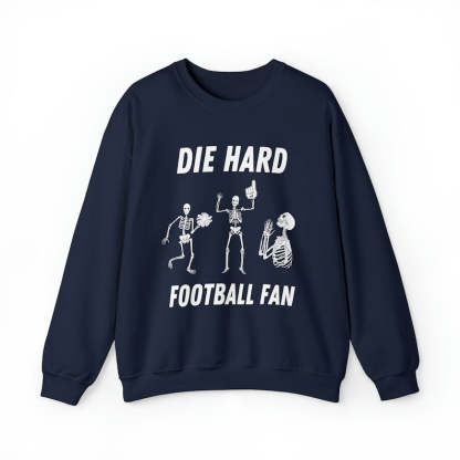 Dancing Skeleton Football Season Sweatshirt-carlalin