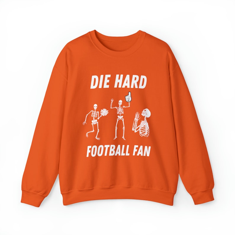 Dancing Skeleton Football Season Sweatshirt-carlalin